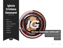 Tablet Screenshot of iglesiacristianagenesaret.com